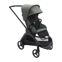 Bugaboo Wandelwagen Dragonfly Black Frame / Forest Green Zitje / Forest Green Sun Canopy



