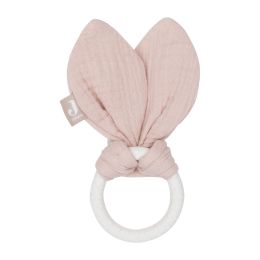 Jollein Bijtring Siliconen Bunny Ears Wild Rose
