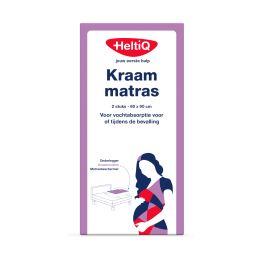 HeltiQ Kraammatras 60 x 90 cm 2 Stuks