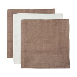 Jollein Monddoek Bamboe Hydrofiel Biscuit / Ivory 3-pack