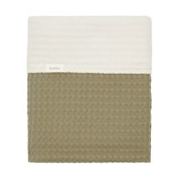 Koeka Wiegdeken Cotton Fleece Wafel Amsterdam Moss 75 x 100 cm
