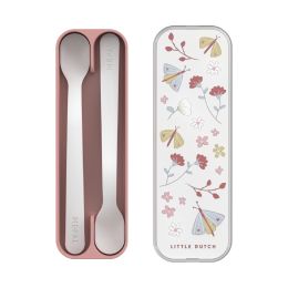 Mepal Babylepel Set Mio Flowers & Butterflies 2 stuks