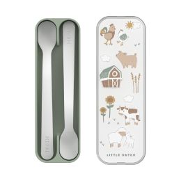 Mepal Little Farm Babylepel Set Mio - 2 stuks