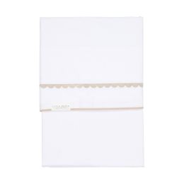 Little Dutch Ledikantlaken Beige Rounded Geborduurd 110 x 140 cm