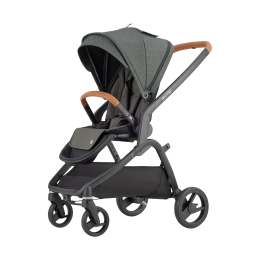 Mutsy Wandelwagen Flow Black Frame - Cognac Grip - Urban Green
