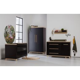 TWF Ledikant 60-120 / Commode 3 Laden/1 Deur / Hanglegkast 2 Deuren Bradford