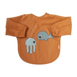 Done by Deer Mouwslab Sea Friends Mustard/Grey 6-18m