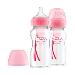 Dr. Brown's Fles Brede Hals Options+ Roze 270ml 2-Pack
