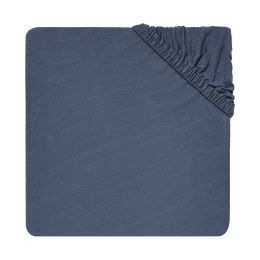 Jollein Ledikanthoeslaken Jersey 60 x 120 cm Jeans Blue