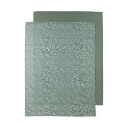 Meyco Wieglaken 2-Pack Cheetah/Uni Forest Green 75 x 100 cm