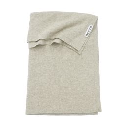 Meyco Ledikantdeken Knit Basic Sand Melange 100x150cm