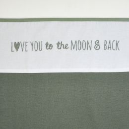 Meyco Wieglaken Love You Forest Green 75 x 100 cm