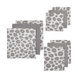 Meyco Starterset Luier - Monddoek - Washand Panter Neutral 9-Pack