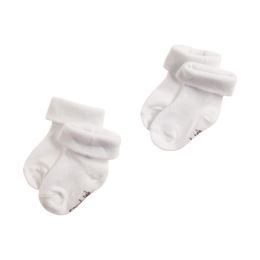 Noppies Sok Beef 2-pack White  0-3 maanden