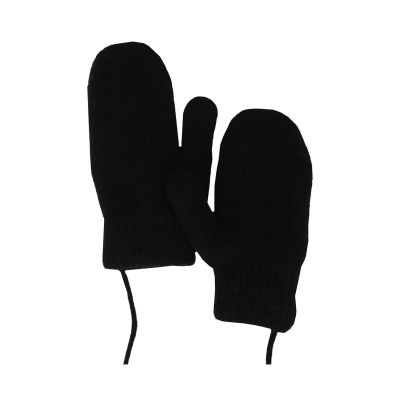 Sarlini Wanten Knit Teddy Voering Black
