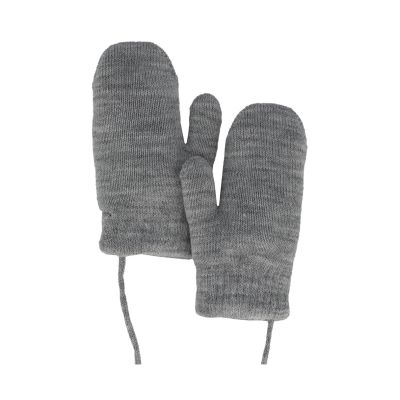Sarlini Wanten Knit Teddy Voering Light Grey Melange