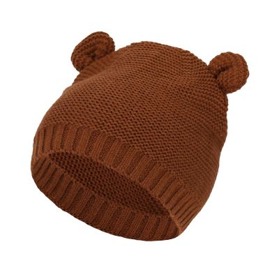 Sarlini Muts Knit Oortjes Mid Brown