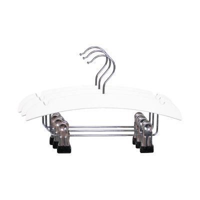 TWF Kledinghanger Hout Met Clips 3 Stuks