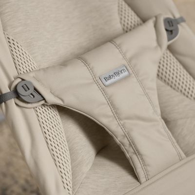 BabyBjörn Balance Soft Wipstoeltje Geweven Jersey Tri-Fabric - Zandgrijs