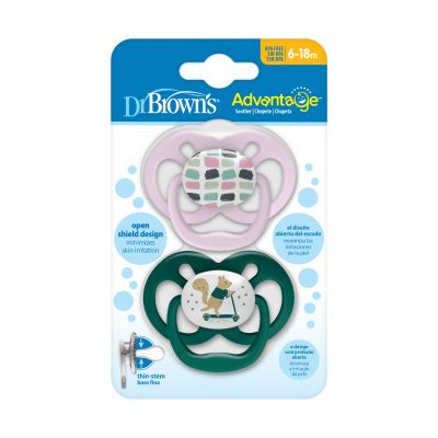 Dr.Brown's Advantage Fopspeen - Symmetrisch - 2 Stuks - 6-18 Mnd - Roze