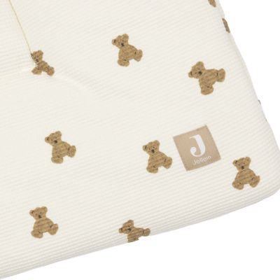 Jollein Little Waffle Boxkleed - 75 x 95 cm - Mini Teddy Bear Jollein Little Waffle Boxkleed - 75 x 95 cm - Mini Teddy Bear