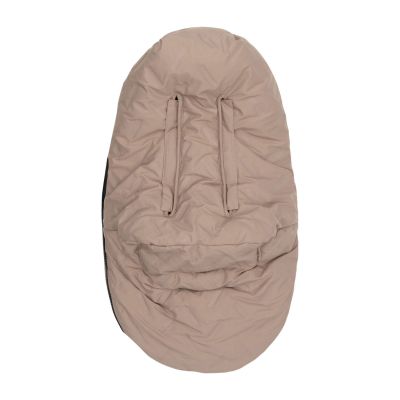 Jollein Voetenzak Groep 0+ 3/5 punts gordel - Embossed - Milky Coffee