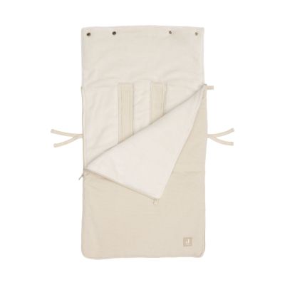 Jollein Voetenzak Little Waffle Sand Groep 0+ - 3/5-Punts Gordel