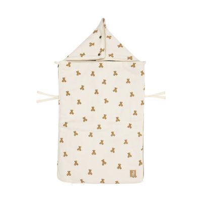 Jollein Voetenzak Mini Teddy Bear Waffle Groep 0+ - 3/5-Punts Gordel