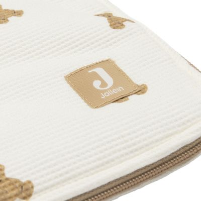 Jollein Voetenzak Mini Teddy Bear Waffle Groep 0+ - 3/5-Punts Gordel