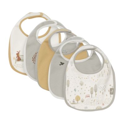 Jollein Slab Jersey Waterproof - Tiny Park - 5 Stuks Jollein Slab Jersey Waterproof - Tiny Park - 5 Stuks