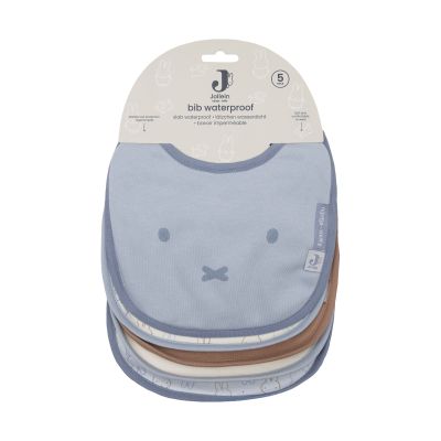 Jollein Nijntje Moments Waterproof Jersey Slab - 5 Stuks - Cloudy Blue Jollein Nijntje Moments Waterproof Jersey Slab - 5 Stuks - Cloudy Blue