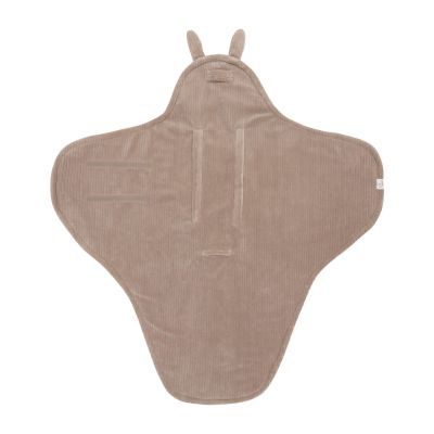 Jollein Wikkeldeken Bunny Cloudy Rib - Milky Coffee