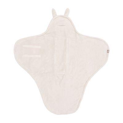 Jollein Wikkeldeken - Oatmeal - Bunny Cloudy Rib Jollein Wikkeldeken - Oatmeal - Bunny Cloudy Rib