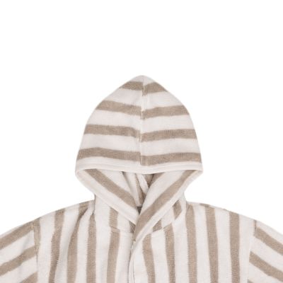 Jollein Badjas Stripe Terry Olive Green GOTS 1-2 Jaar