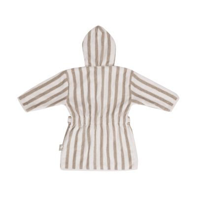 Jollein Badjas Stripe Terry Olive Green GOTS 1-2 Jaar