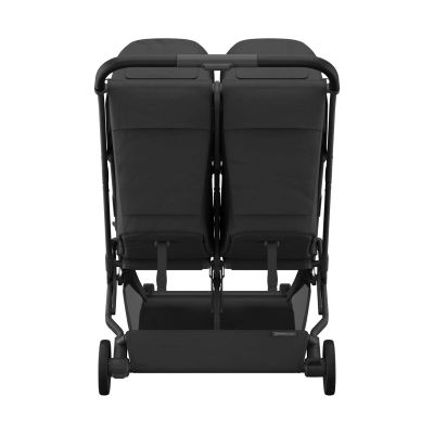 UPPAbaby MINU Duo Buggy - Jake Carbon Frame Met Zwart Leer UPPAbaby MINU Duo Buggy - Jake Carbon Frame Met Zwart Leer