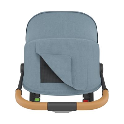 UPPAbaby MINU V3 Buggy Dillan - Stone Blue/Carbon Frame Met Zandbruin Leer