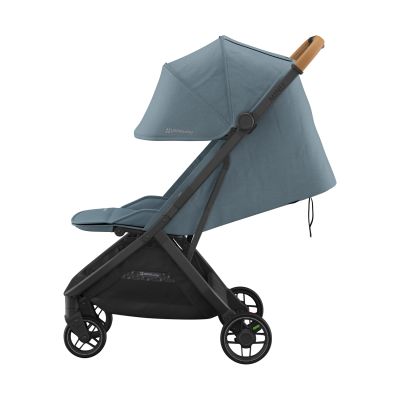 UPPAbaby MINU V3 Buggy Dillan - Stone Blue/Carbon Frame Met Zandbruin Leer