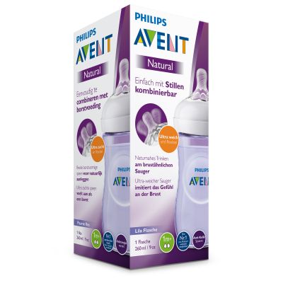 Philips Avent Fles Natural Paars 260ml SCF033/14