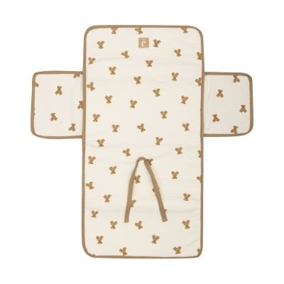 Jollein Verschoningsmat - Mini Teddy Bear Little Waffle Jollein Verschoningsmat - Mini Teddy Bear Little Waffle