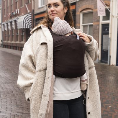 ByKay Stretchy Wrap Deluxe Draagdoek - M - Chocolate