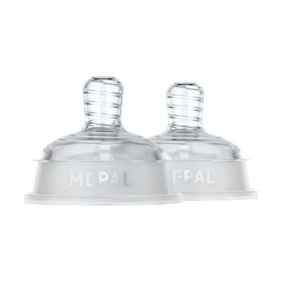 Mepal Mio Flesspeen - Slow Flow - 2 Stuks - Helder