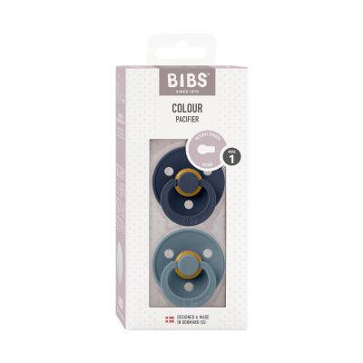 Bibs Fopspeen 0-6mnd Round Petrol/Deep Space (2 stuks)