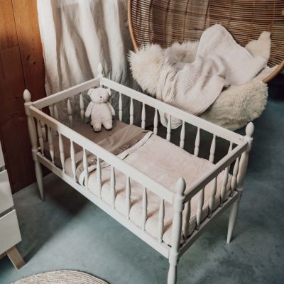 Koeka Ledikantlaken En Hoeslaken Set Ruffle Faro Caffe