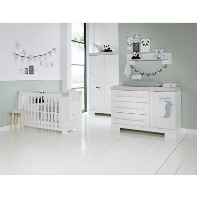 TWF Ledikant 70 x 140 Incl. Juniorzijden - Commode - Hanglegkast Futura