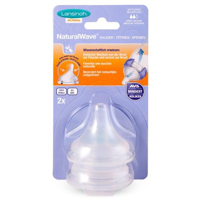 Lansinoh Flesspeen Natural Medium (2 stuks)
