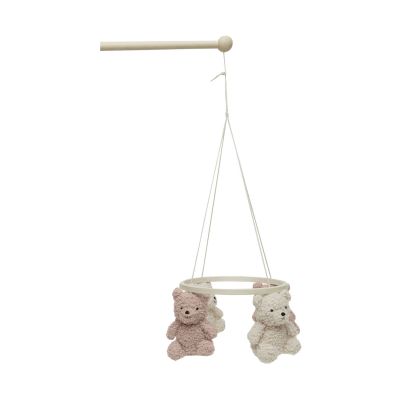Jollein Teddy Bear Baby Mobiel - Wild Rose / Naturel