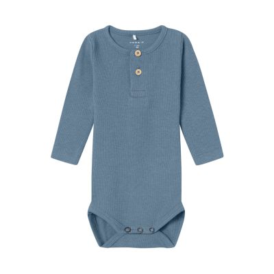 Name It Kab Button Romper - Mt. 56 - Spring Lake