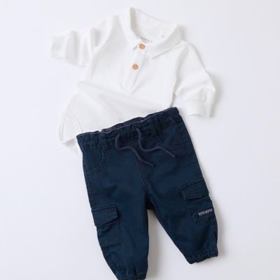 Name It Ben Cargo Broek - Mt. 62 - Navy Blazer