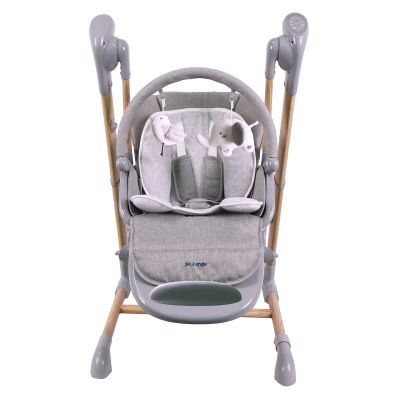 Bo Jungle B-Swinging High Chair Wood Grey